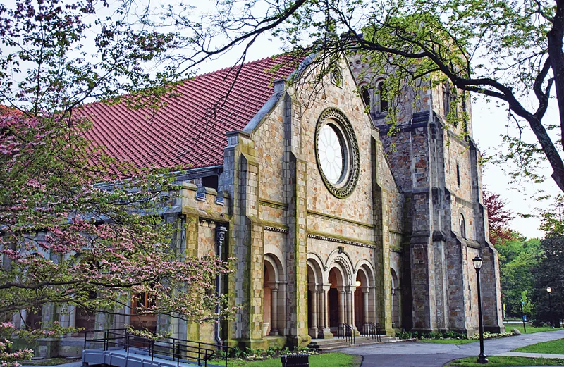 The campus chapel where Stacey found solace