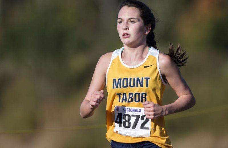 18-year-old Kayla Montgomery, who has MS, running. Credit: Winston-Salem Journal