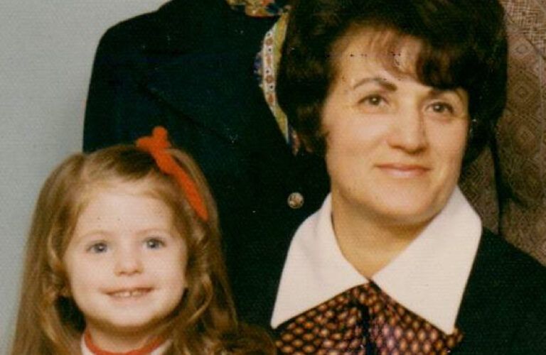 Inspirational Stories blogger Michelle Medlock Adams as a child with mom, Marion