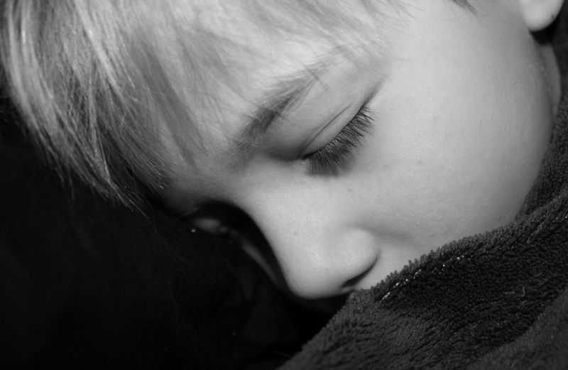Stories of Faith blogger Shawnelle Eliasen's son Isaiah sleeping peacefully