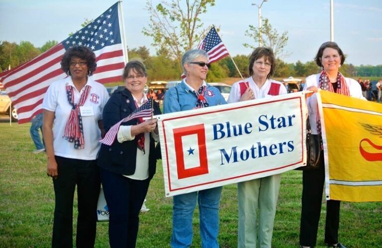 Outreach Ministries blogger Edie Melson and a group of Blue Star Mothers