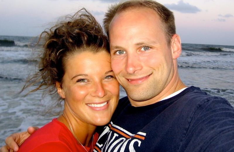 Stories of Faith guest blogger Cassidy Doolittle with her husband at the beach