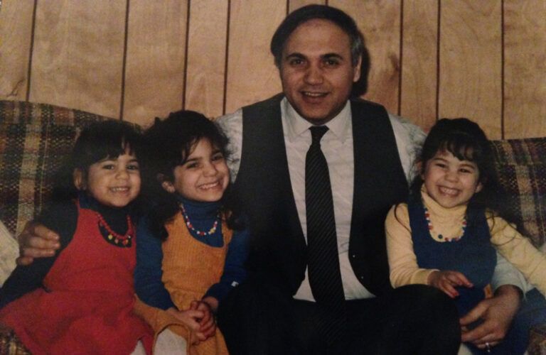 Mysterious Ways blogger Diana Aydin as a child with her father and sisters