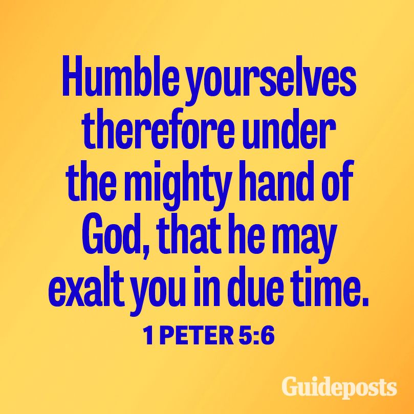 Graphic Representation of 1 Peter 5:6.