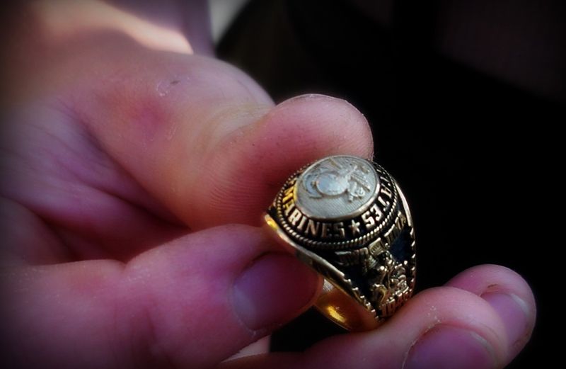 Edie's son's graduation ring