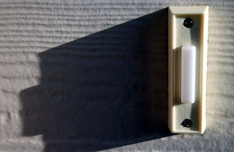 Close-up of a doorbell