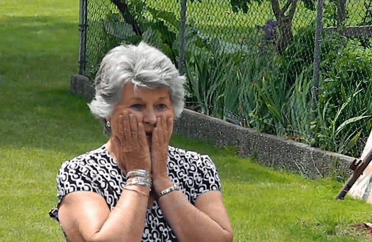 Grandma shocked to see her granddaughter's dress.