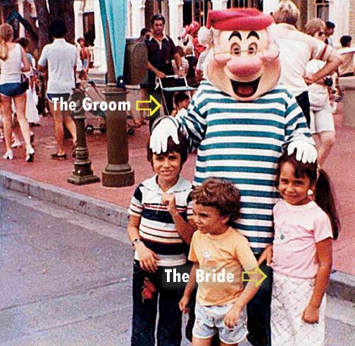 Alex and Donna, years earlier, at The Magic Kingdom.