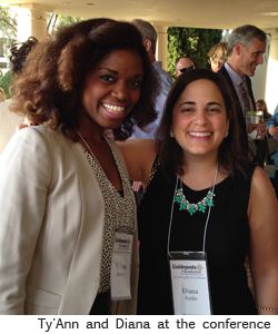 Ty'Ann and Diana at the conference in California