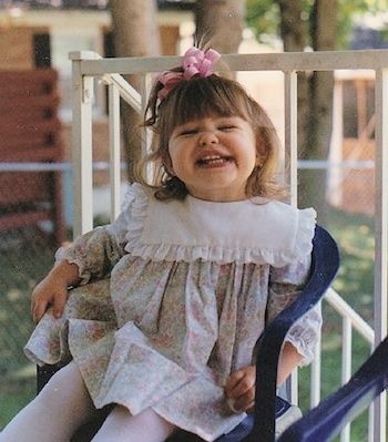 A classic Kodak moment of Michelle's daughter Abby as a little girl.