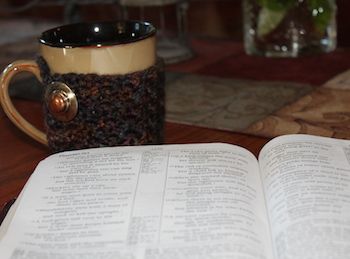 Shawnelle's morning cup of coffee and Bible