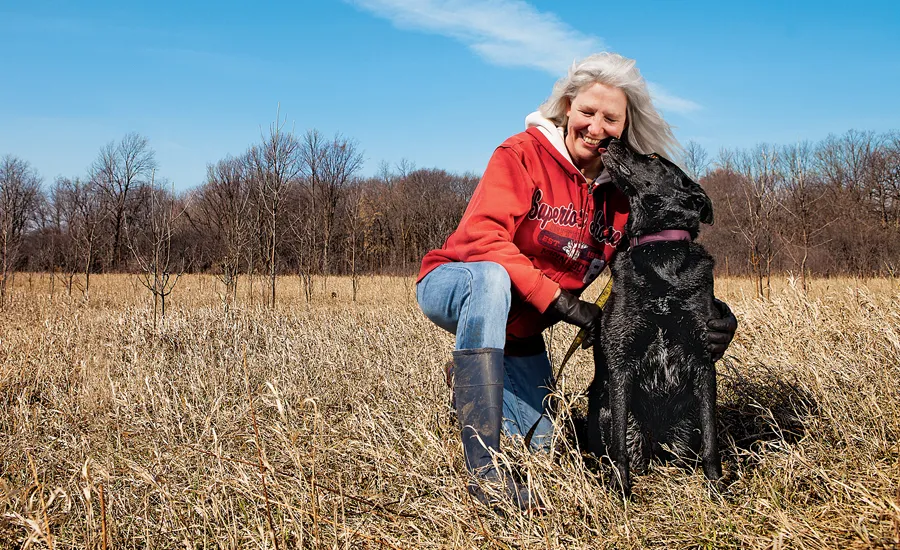 Jan Dunlap with Gracie