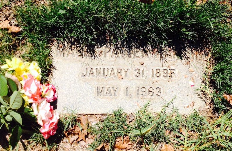 Rick Hamlin's grandmother's headstone