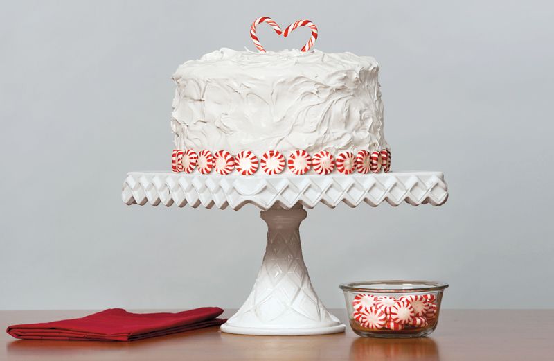 Peppermint Swirl 3-Layer Cake