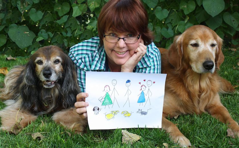 Peggy Frezon and her pawsome family!