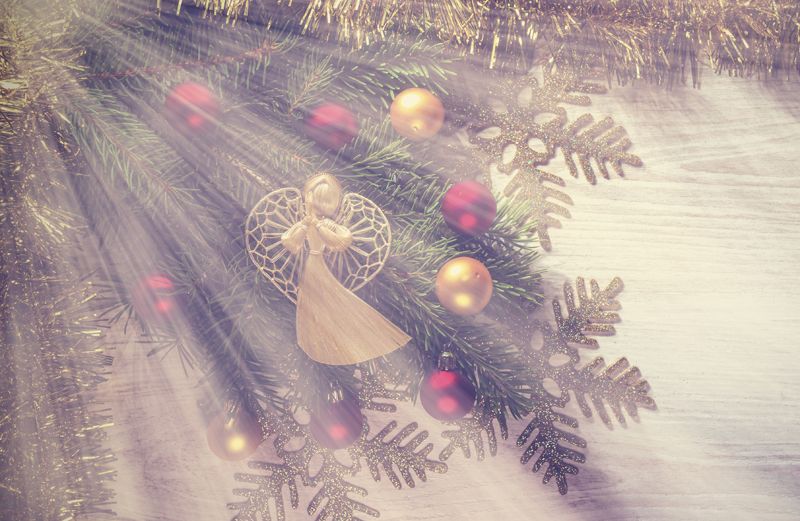 An Angel on a Christmas tree