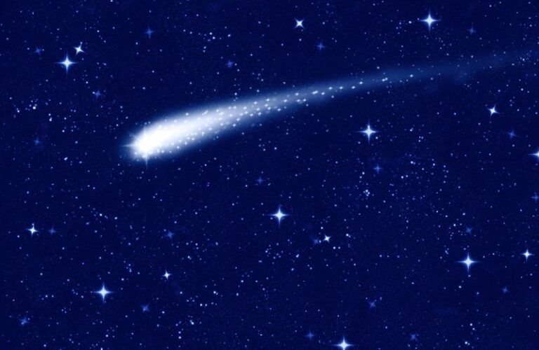 A comet speeding across the nightsky helps a grieving daughter