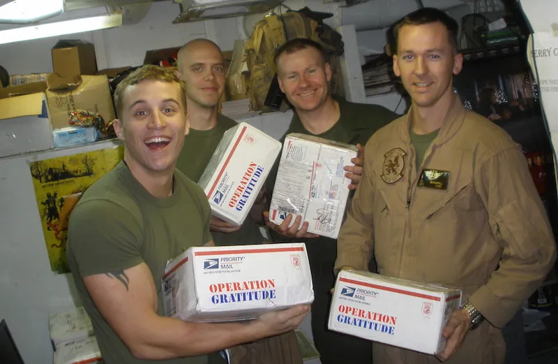 Happy recipients of Operation Gratitude