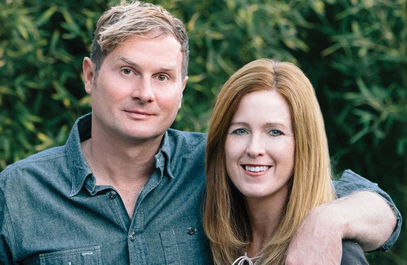 Rob Bell and Kristen Bell, author photo, The ZimZum of Love, Guideposts