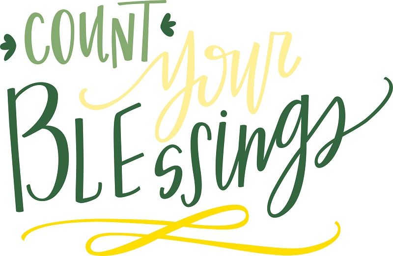 Count your blessings graphic