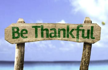 Practice being grateful all the time! Photo Gustavo Frazao, Shutterstock.