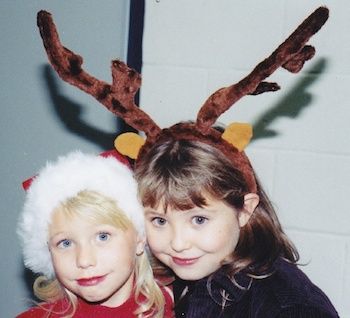 Michelle's daughters Ally and Aby as young girls.