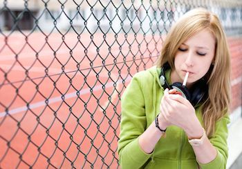 How to guide your teen daughter away from smoking. Photo from 123RF(r).