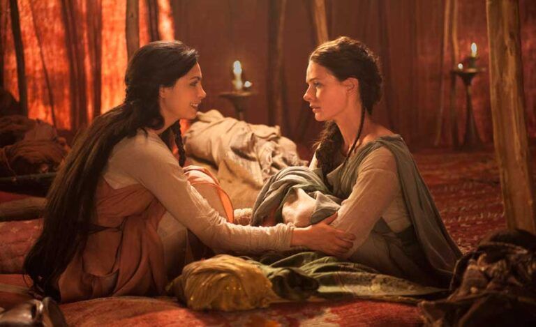 Rebecca Ferguson and Morena Baccarin in The Red Tent