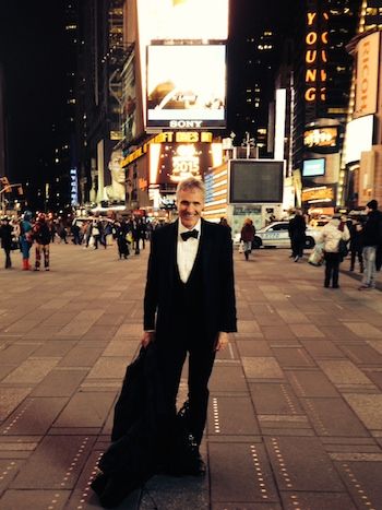 Rick Hamlin in Times Square.