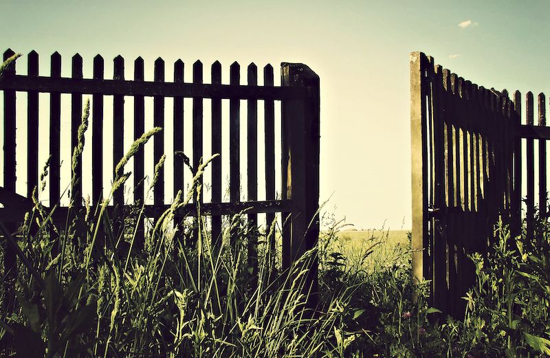 An open gate shows the way. Photo by Racide, Thinkstock.