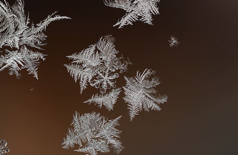 Snow crystals. Photo by yanikap, Thinkstock.