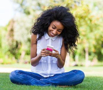 Teen texting. Photo from 123RF(r).