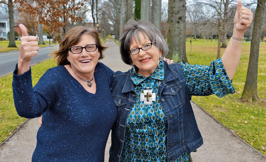 Ellen (left) helped set Roberta on a healthier path.