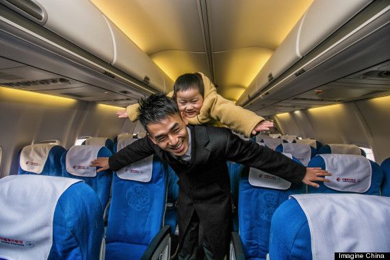 Li Haifeng aboard China Airlines