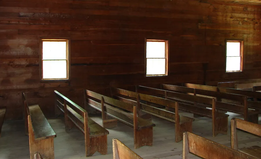 An abandoned church in Cades Cove, TN.