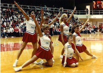 Michelle in her cheerleading days.