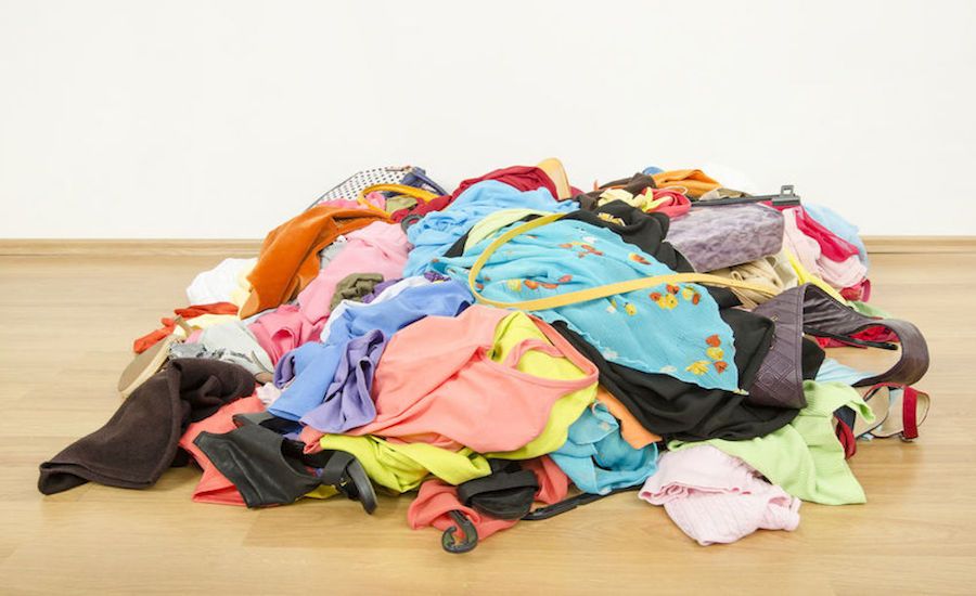 A pile of clothes on the floor. Photo: 123RF(r)