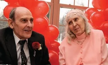 Richard and Elaine at their wedding. Photo by Krista Tacey-Cater.