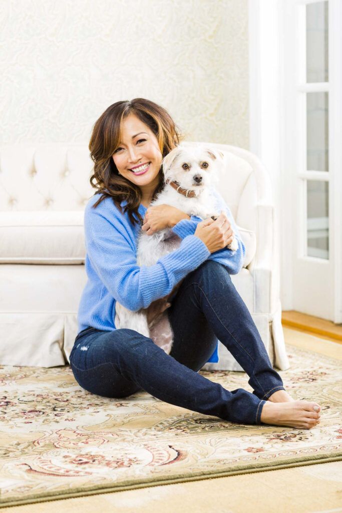Carrie Ann Inaba cuddles with her pal, Buddy