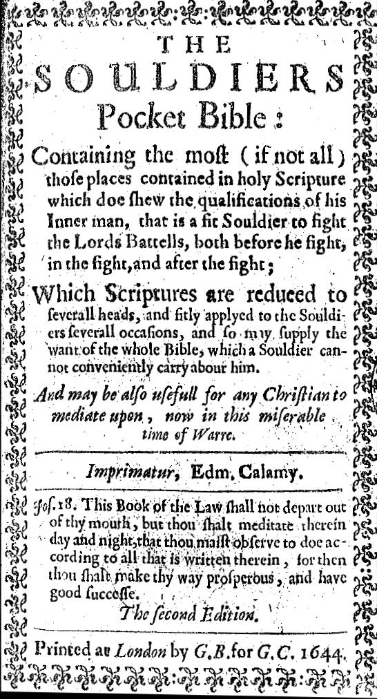 A page from the Cromwell Bible