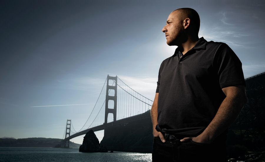 Kevin Hines gazes out at the bridge from which he once made a near-sucidal leap