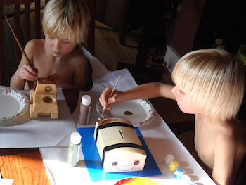 Boys being creative. Photo courtesy Shawnelle Eliasen.