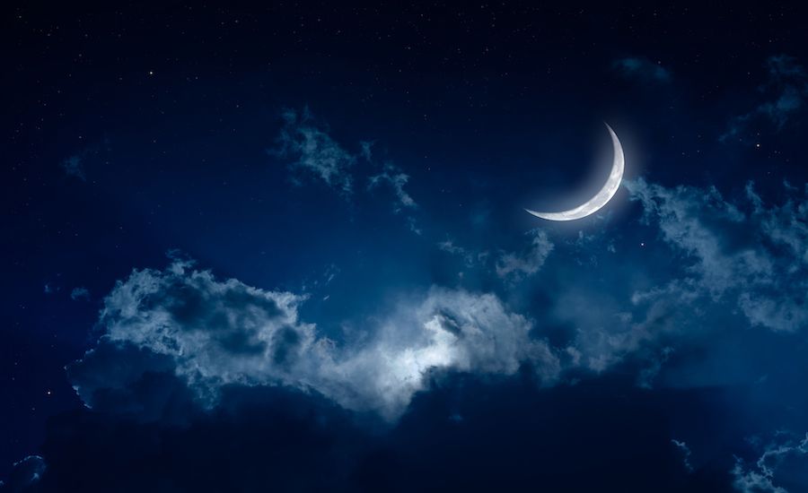 Moon at night. Photo: Thinkstock.