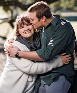 Jimmy with his mom today