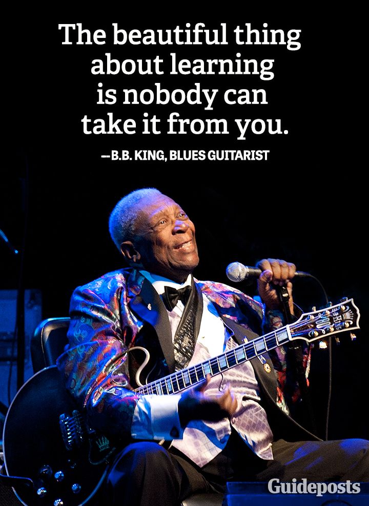 Wisdom quote B.B. King blues learning