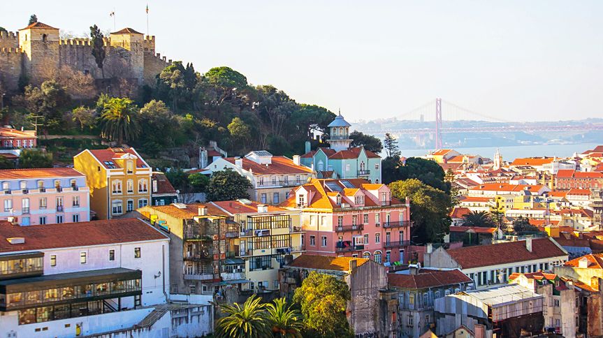 Lisbon, Portugal’s capital, is set on seven hills overlooking the Tagus River.