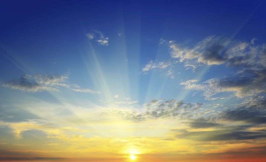 Sunrise. Begin each day with a positive attitude through faith.