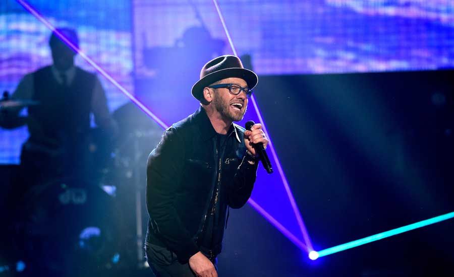 TobyMac performs at the K-LOVE Fan Awards show