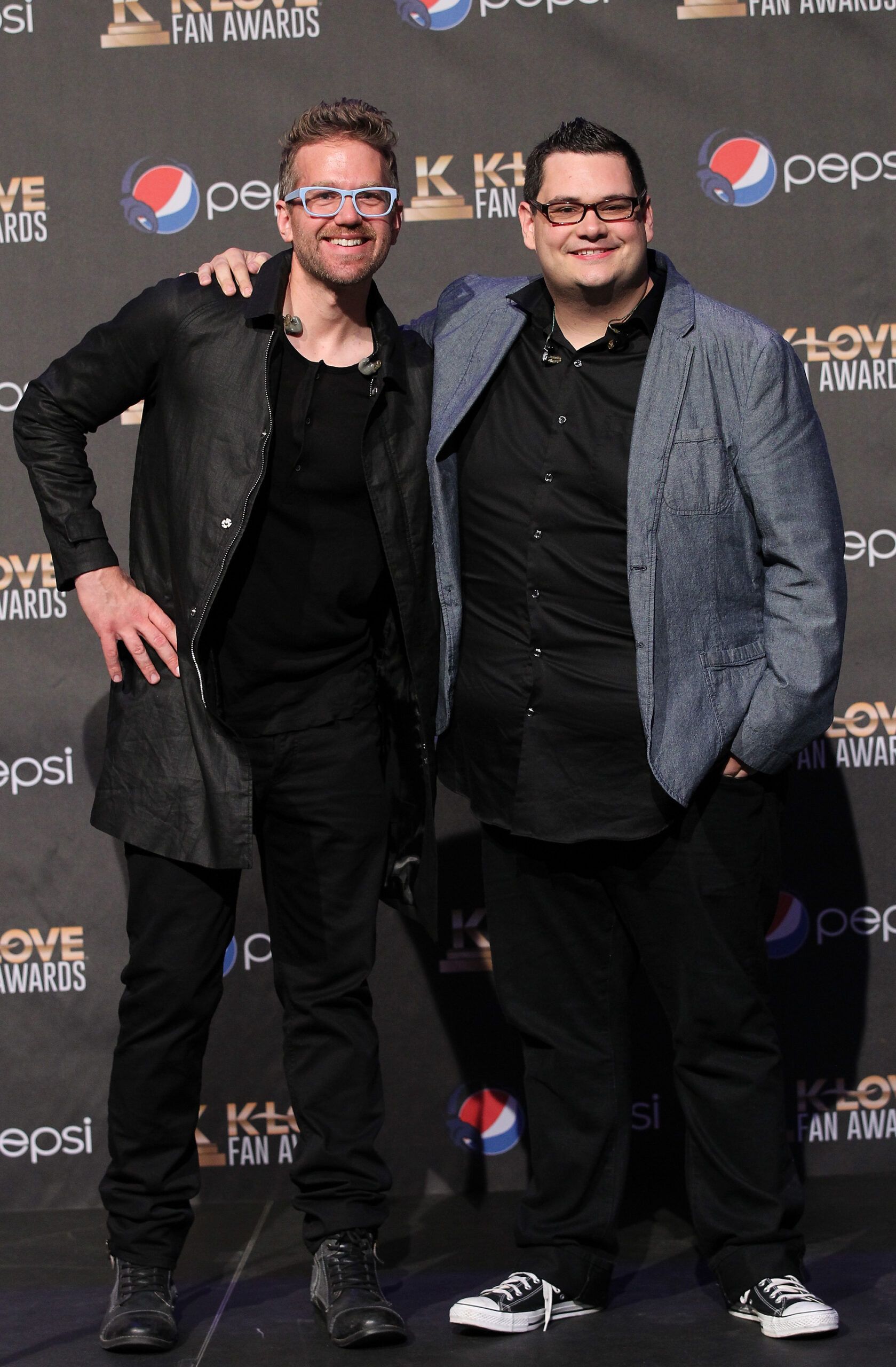 Ben McDonald and David Frey pose together at the KLOVE Fan Awards