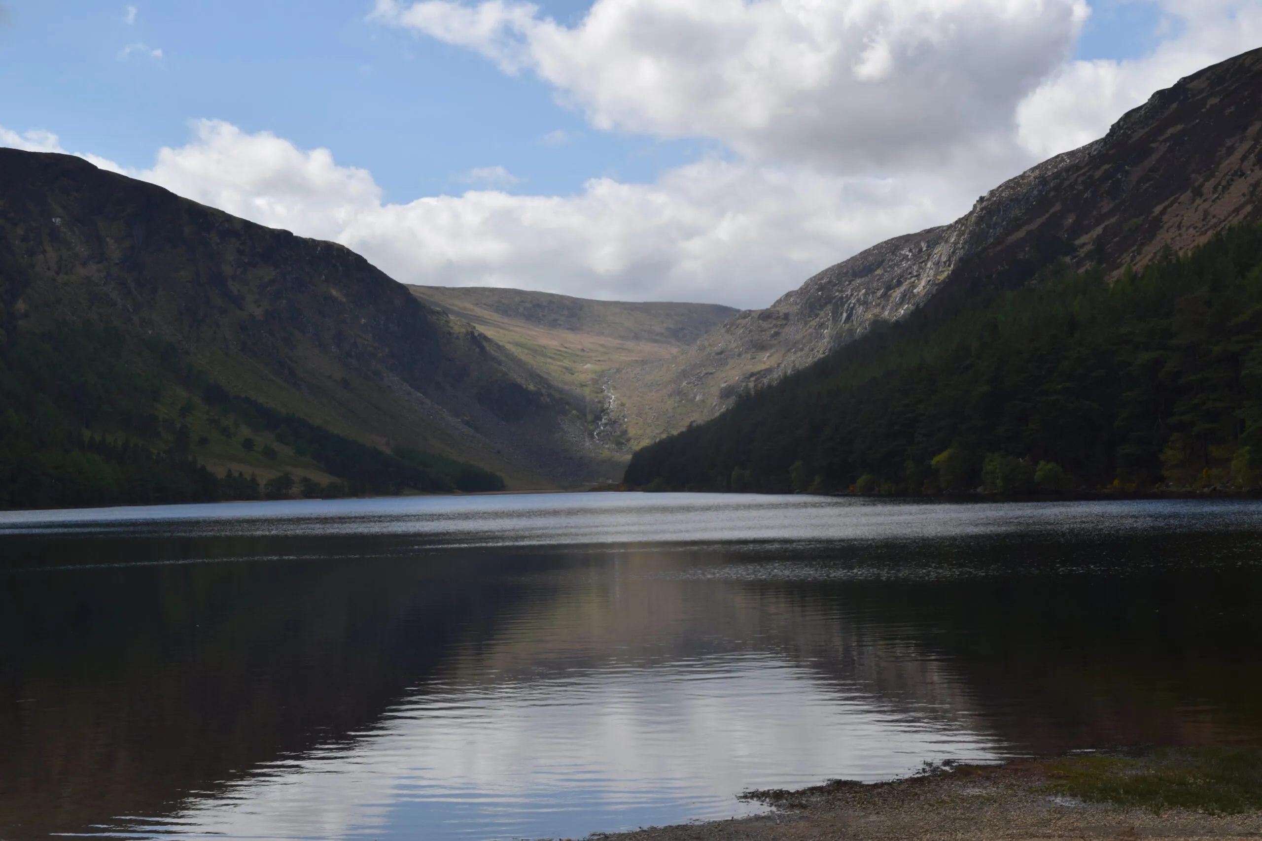 Lower lake at Glendalough, Ireland